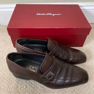 Salvatore Ferragamo men’s dress shoes loafer - brown leather